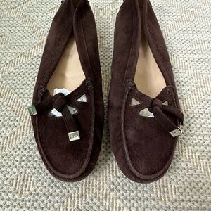 TODS Brown Suede Loafers